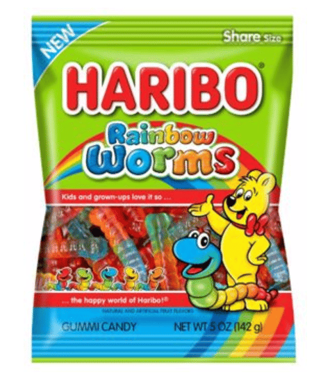 Haribo rainbow worms